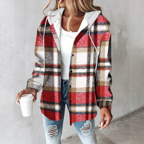 Harper™ - Plaid Hoodie Jacket