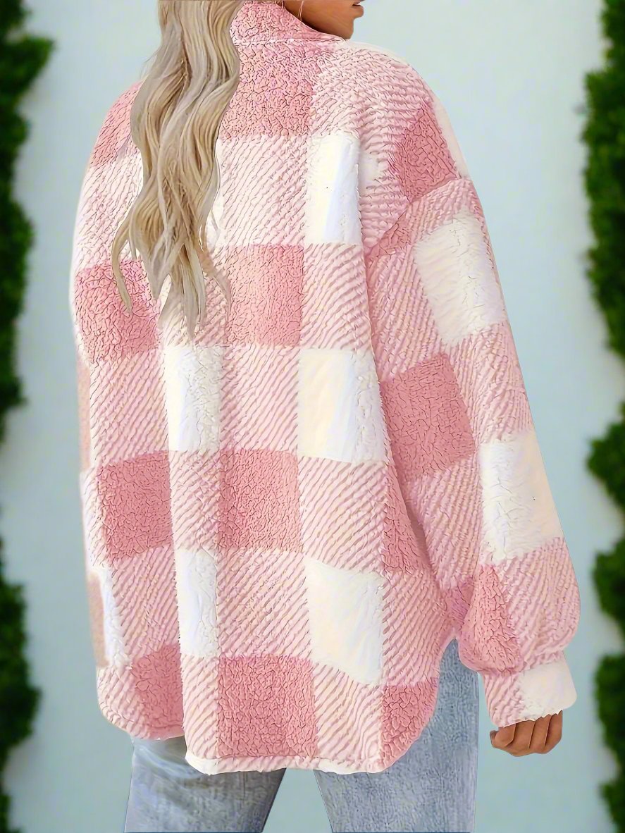 Lola™ - Plaid Button-Up Coat