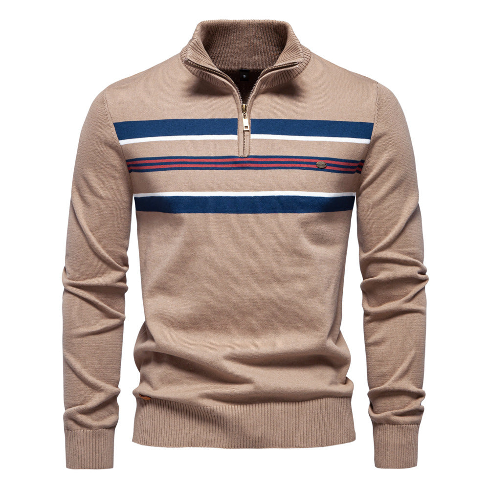 Marcus™ - Striped Quarter-Zip Sweater