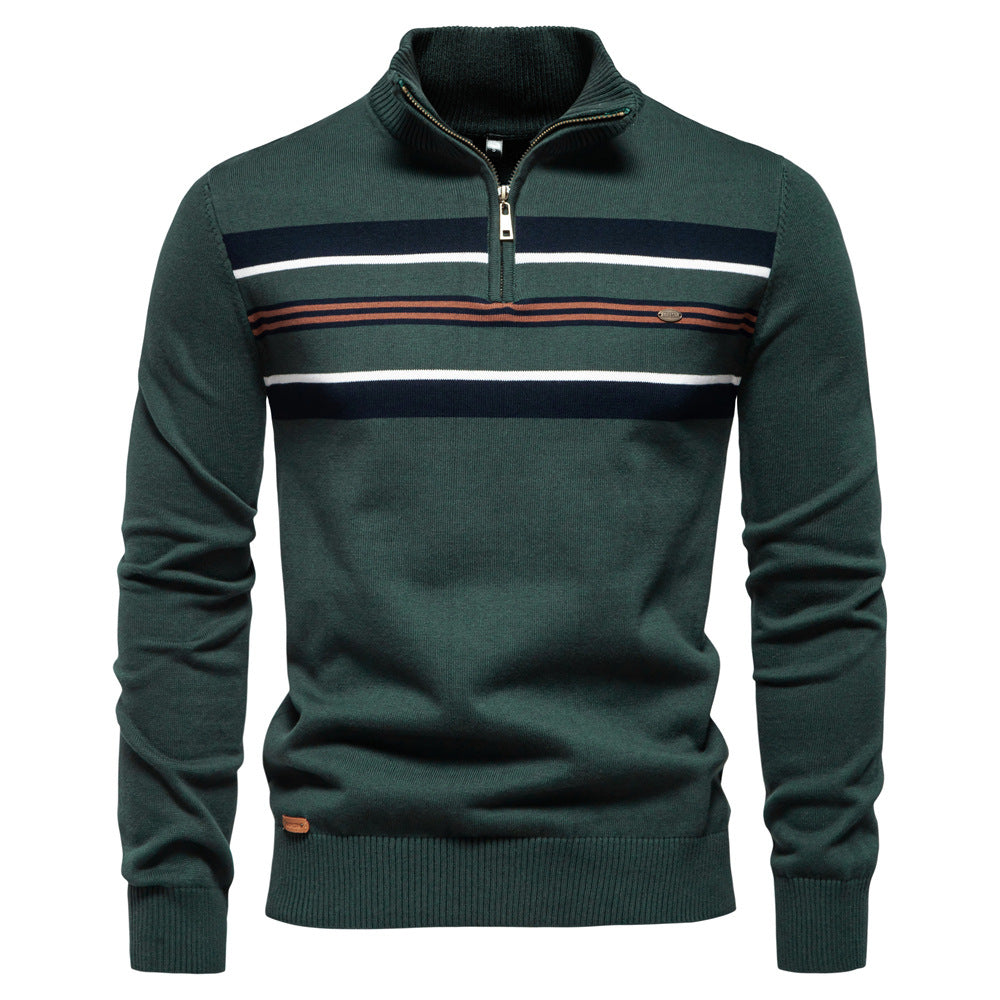 Marcus™ - Striped Quarter-Zip Sweater