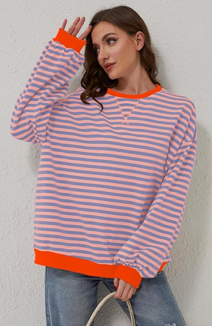 Emily™ - Striped Oversized Sweater