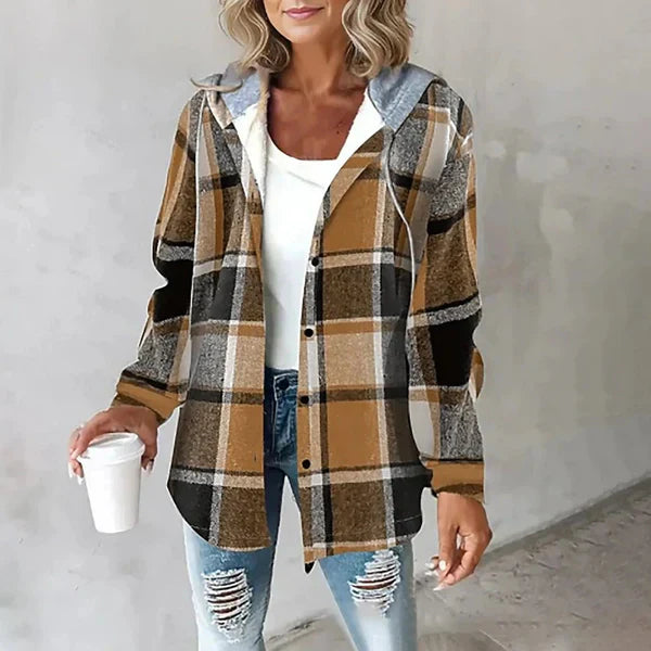 Harper™ - Plaid Hoodie Jacket