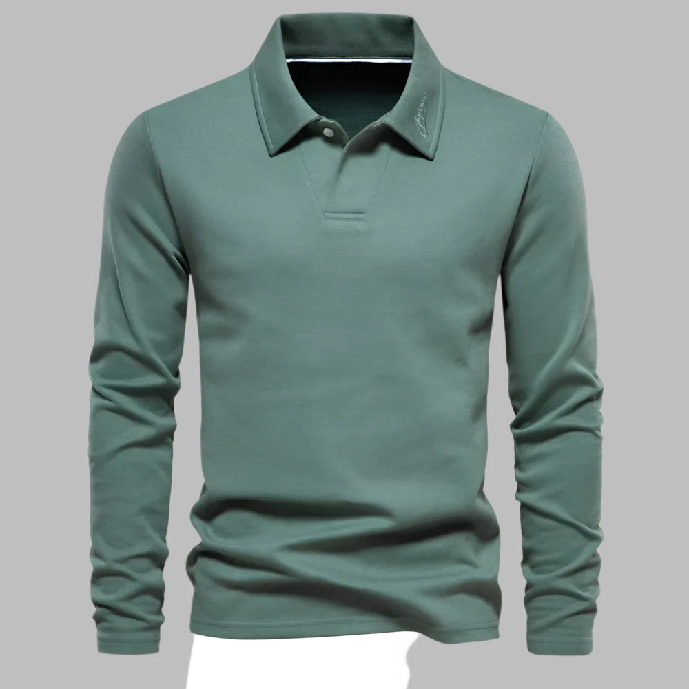 Noah™ - Tailored Long-Sleeve Polo