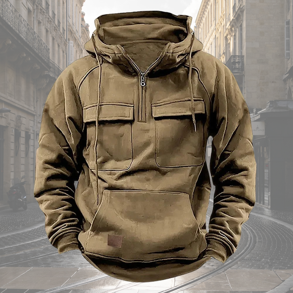 Theo™ - Vintage Pocket Hoodie