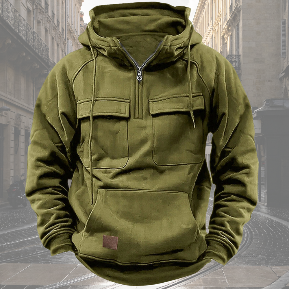 Theo™ - Vintage Pocket Hoodie