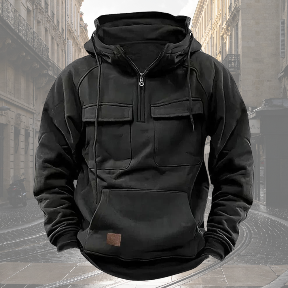 Theo™ - Vintage Pocket Hoodie