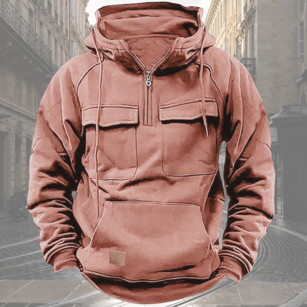 Theo™ - Vintage Pocket Hoodie