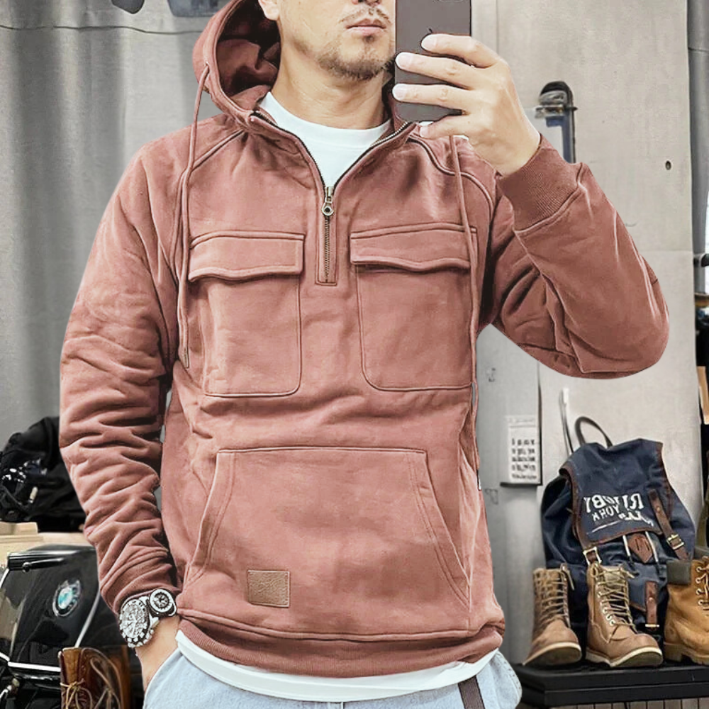 Theo™ - Vintage Pocket Hoodie