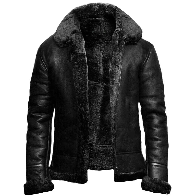 Aiden™ - Classic Winter Leather Jacket