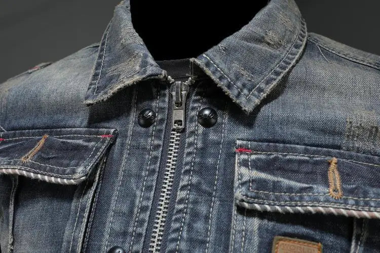 Liam™ - Retro Denim Jacket