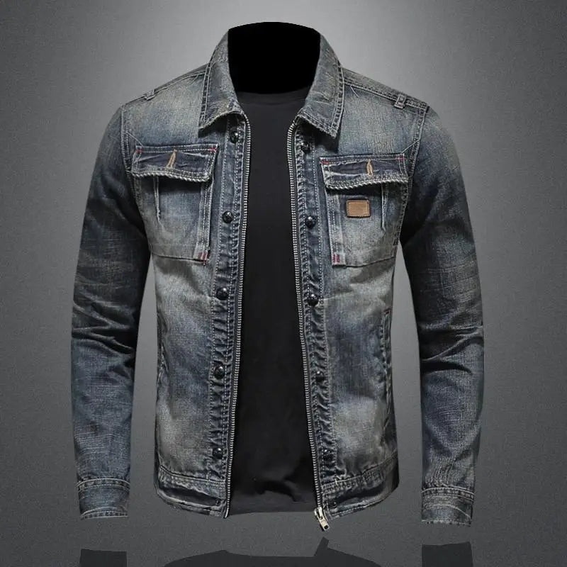 Liam™ - Retro Denim Jacket