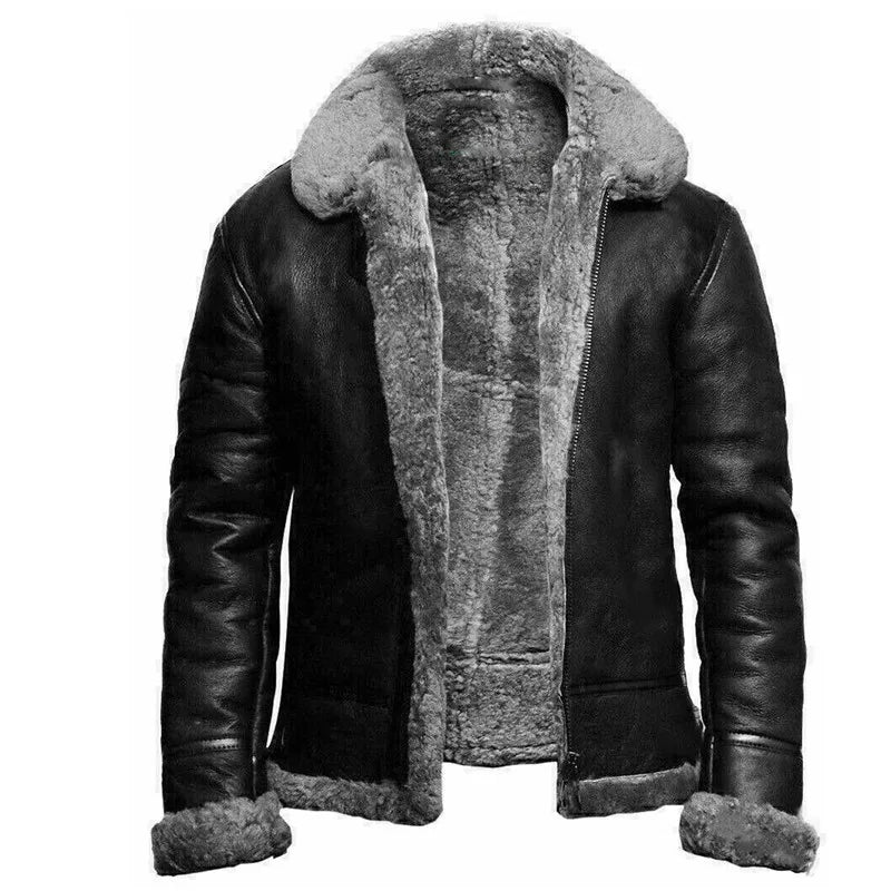 Aiden™ - Classic Winter Leather Jacket