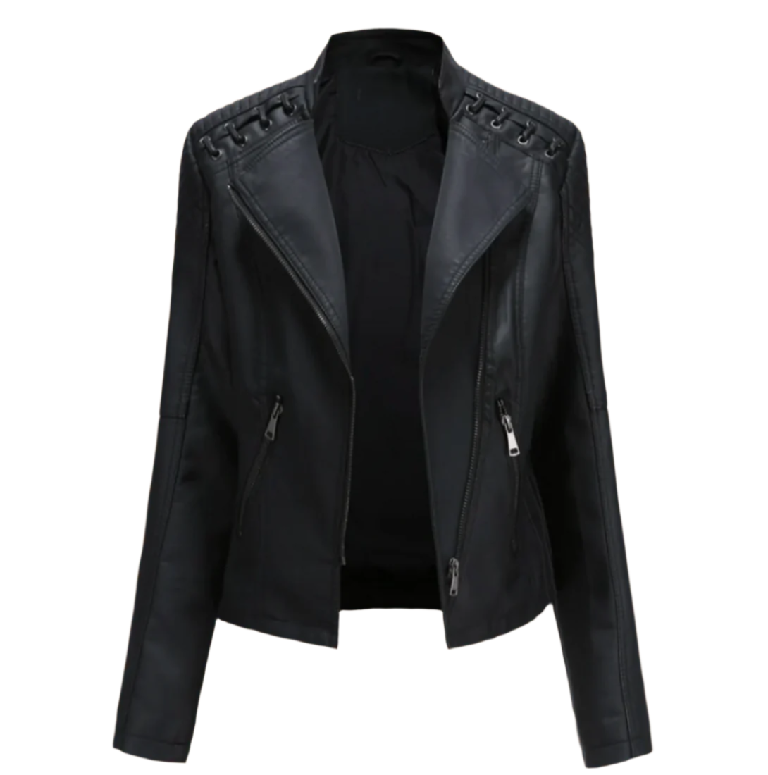 Leah™ - Elegant Leather Jacket