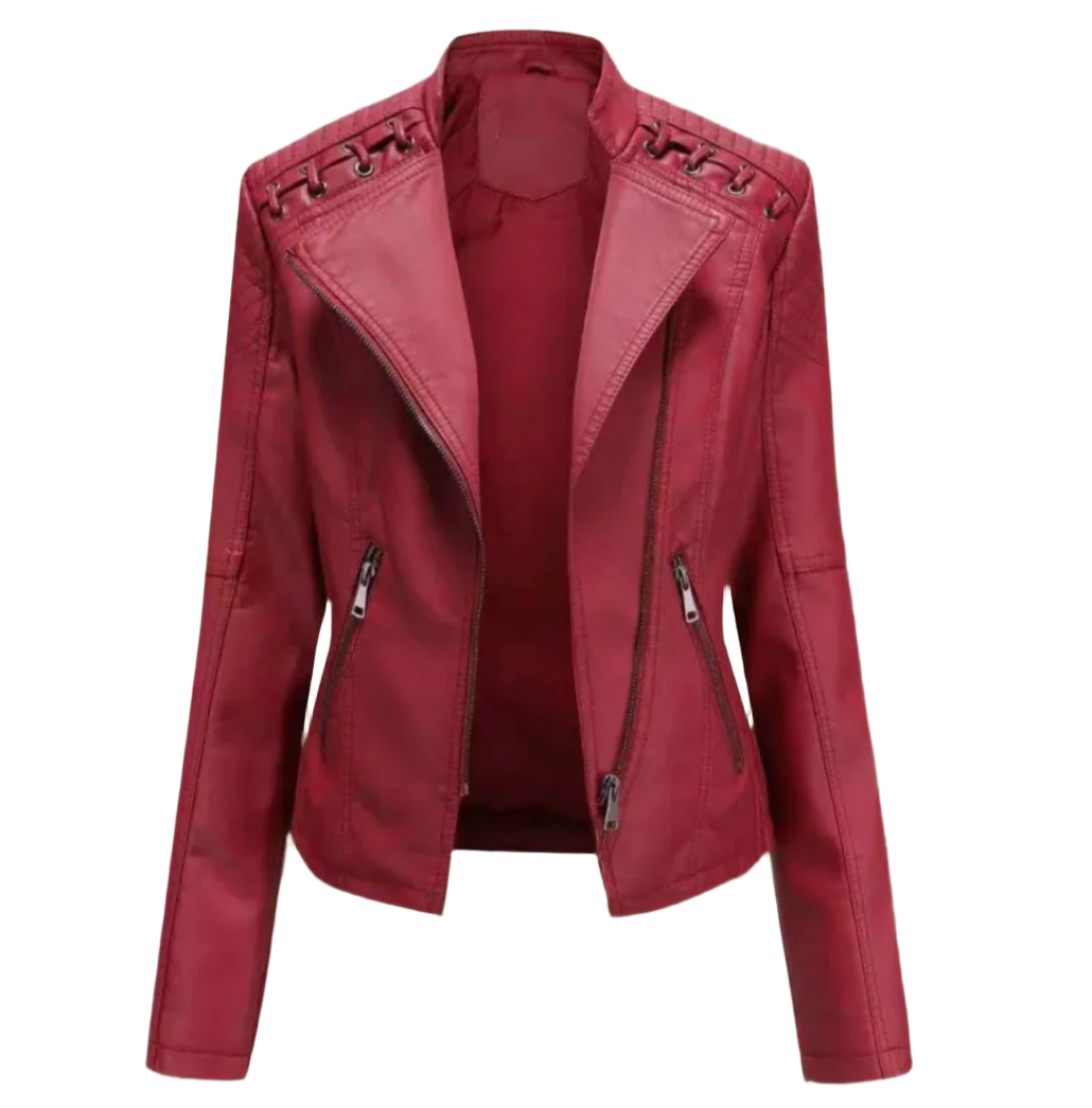 Leah™ - Elegant Leather Jacket