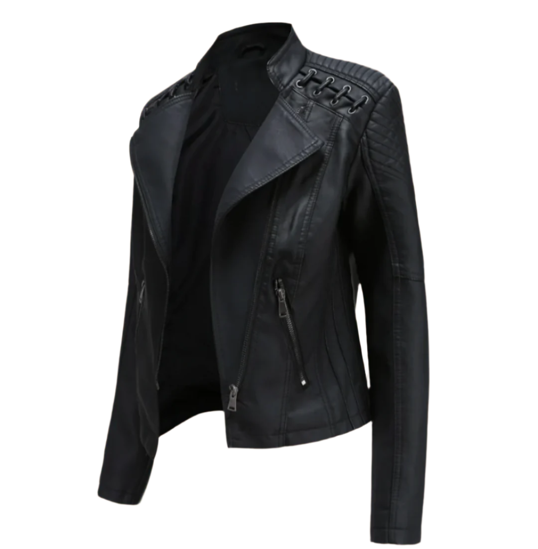 Leah™ - Elegant Leather Jacket