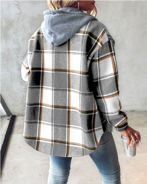 Harper™ - Plaid Hoodie Jacket