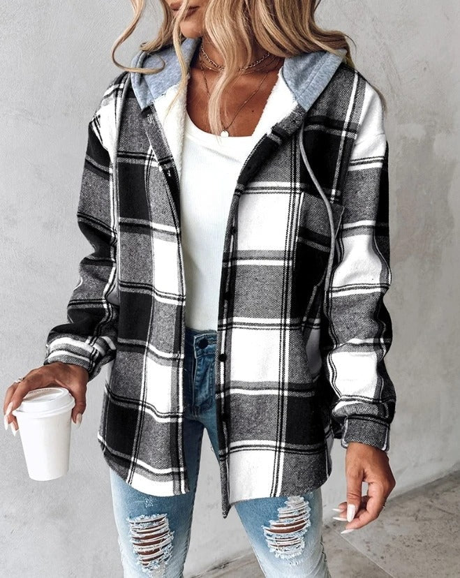 Harper™ - Plaid Hoodie Jacket