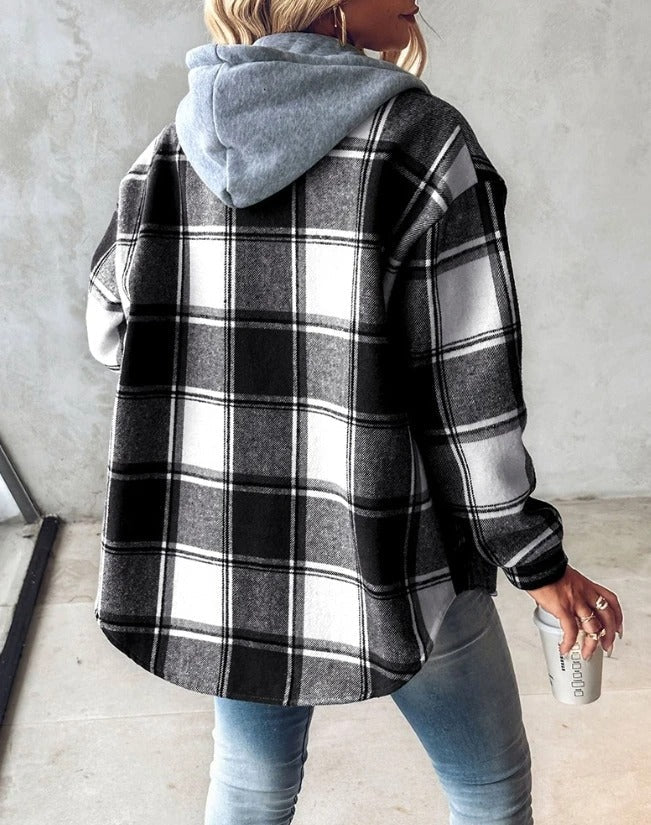 Harper™ - Plaid Hoodie Jacket