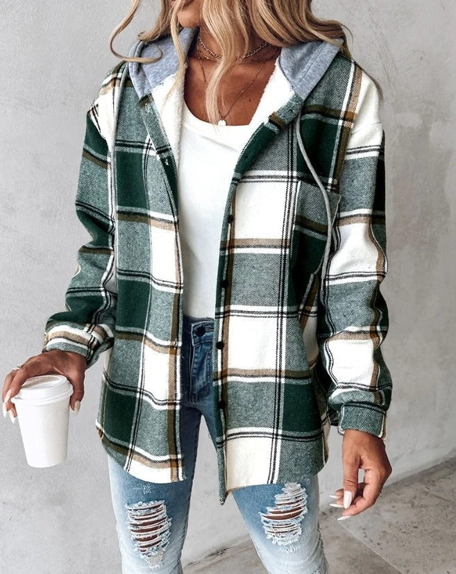 Harper™ - Plaid Hoodie Jacket