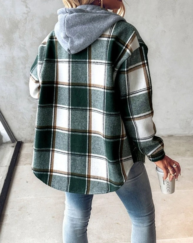 Harper™ - Plaid Hoodie Jacket